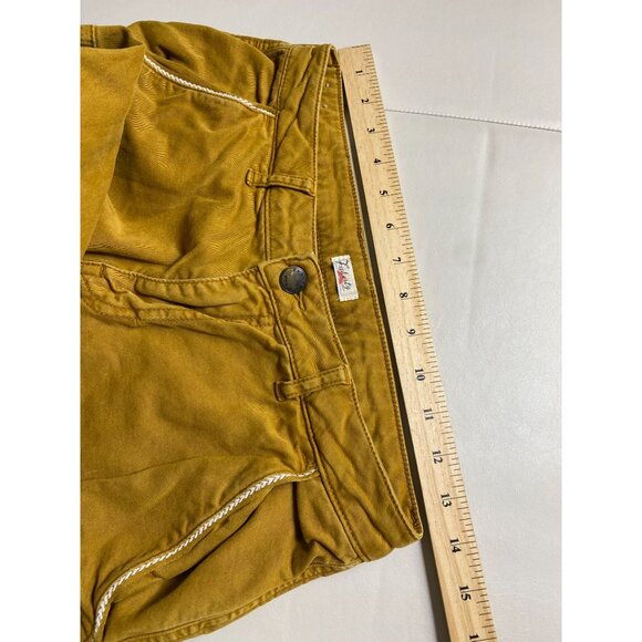 Faherty Womens Mustard Twill Joggers Pants Size 26 Casual Classic 26" Preppy - Picture 5 of 16